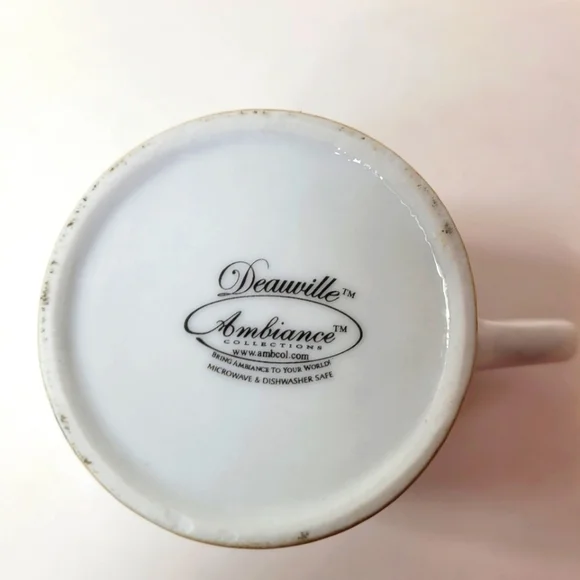 Deauville by Ambiance Floral Ceramic Beverage Cup 12oz - Picture 7 of 7